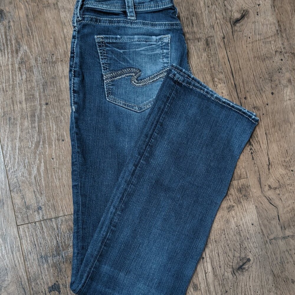 Silver Jean Suki High  Slim Boot Size W31/L33